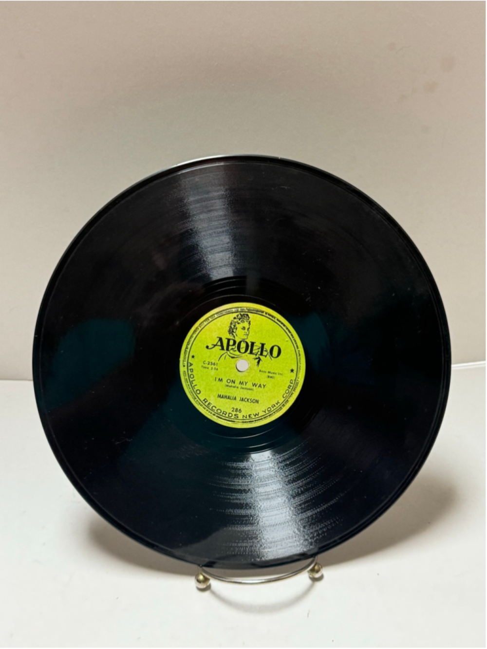 Mahalia Jackson - APOLLO 286 - I'm On My Way & My Story 78 Rpm Record
